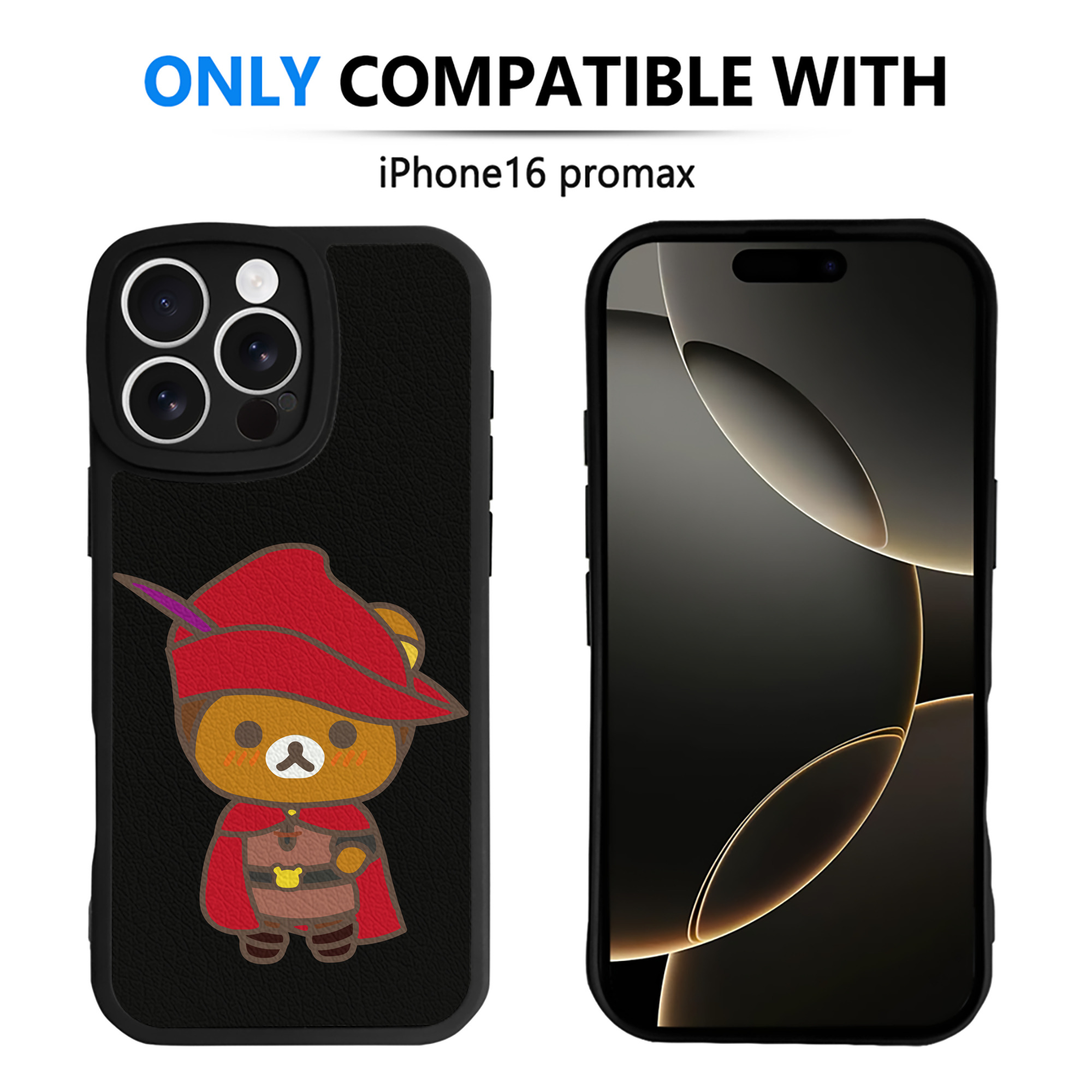 （画像用） リラックマ リラックマ キイロイトリ Rilakkuma Korilakkuma Kiiroitori 【iPhone 16シリーズ対応】シリコンスマホケース（レザー調） 材質：シリコン